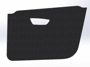 Carbon door cards Seat Leon MK3 5door